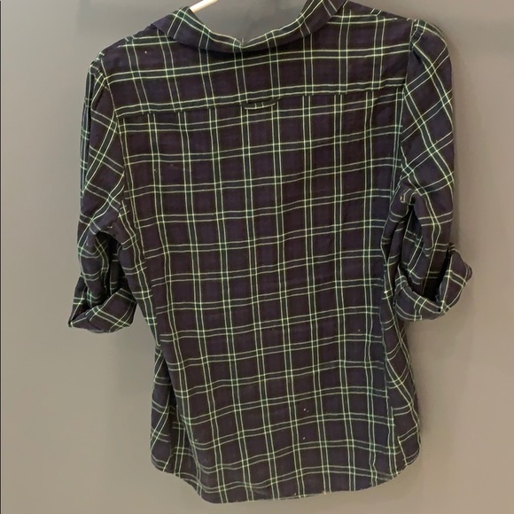 Purple and green plaid top - Picture 4 of 4